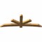 Ekena Millwork Alberta Rough Sawn Timber Gable Bracket, Western Red Cedar, 96"W x 36"H x 4"D x 6"F, 9/12 Pitch GBW096X36X0406ALB00RWR - alternate 5
